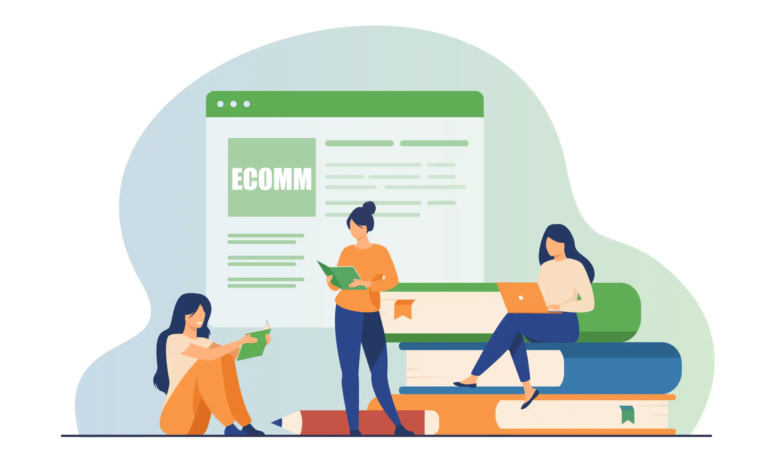 Conceptual graphic representing Shopify and ECommerce glossary terms
