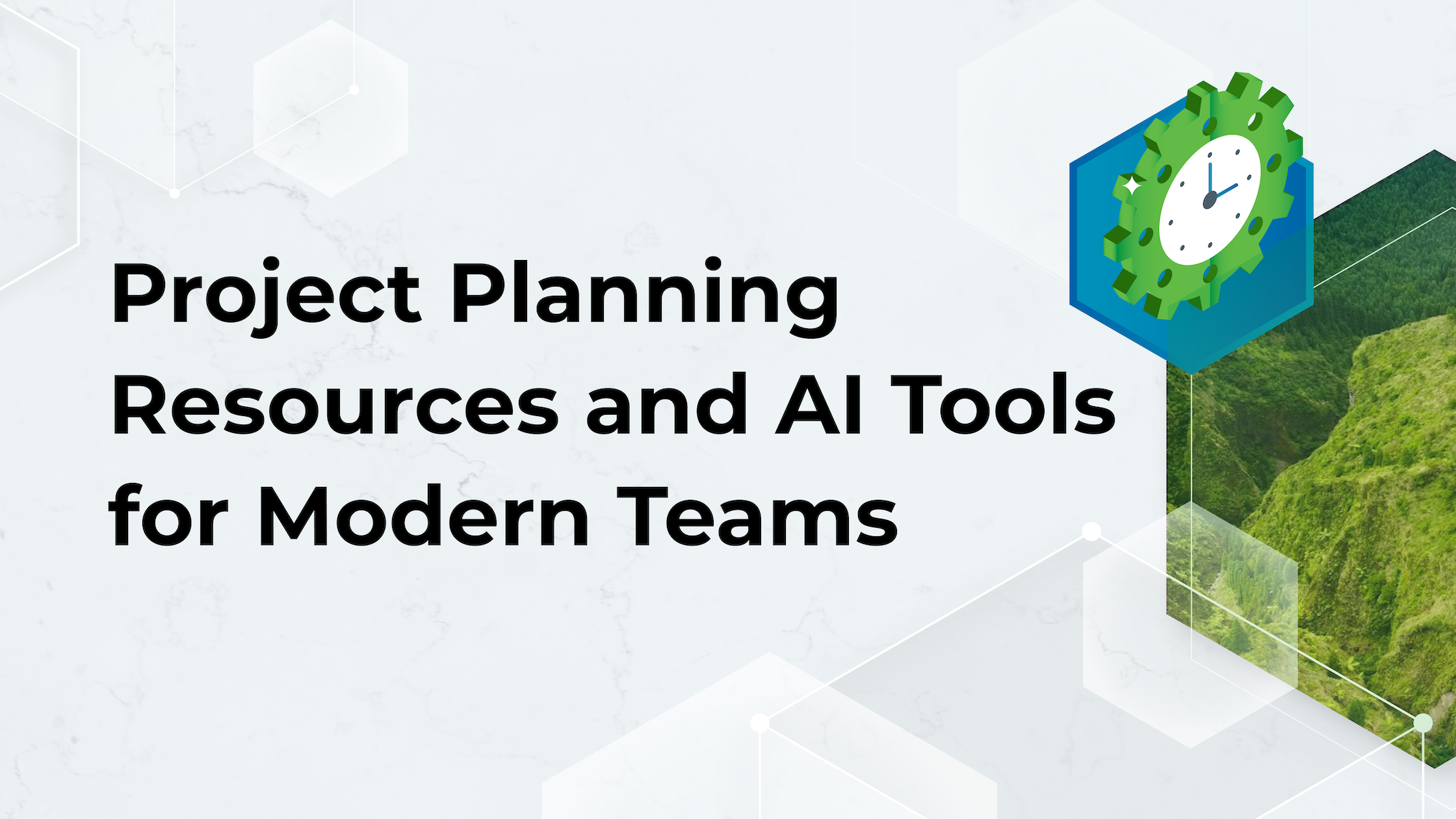 Illustration showing AI project planning tools improving workflows and execution