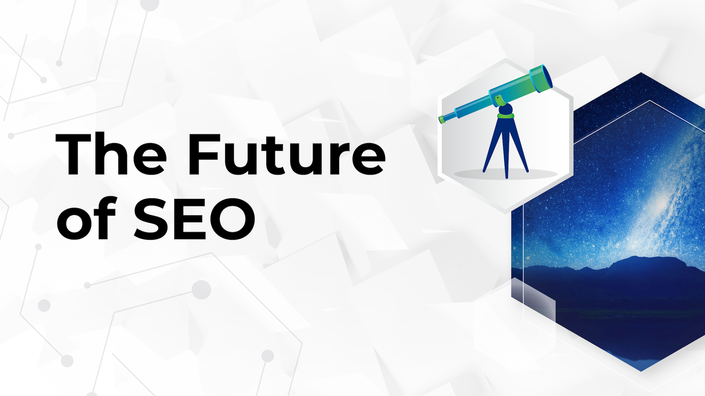 Visual illustration showing the evolving SEO landscape and future search trends
