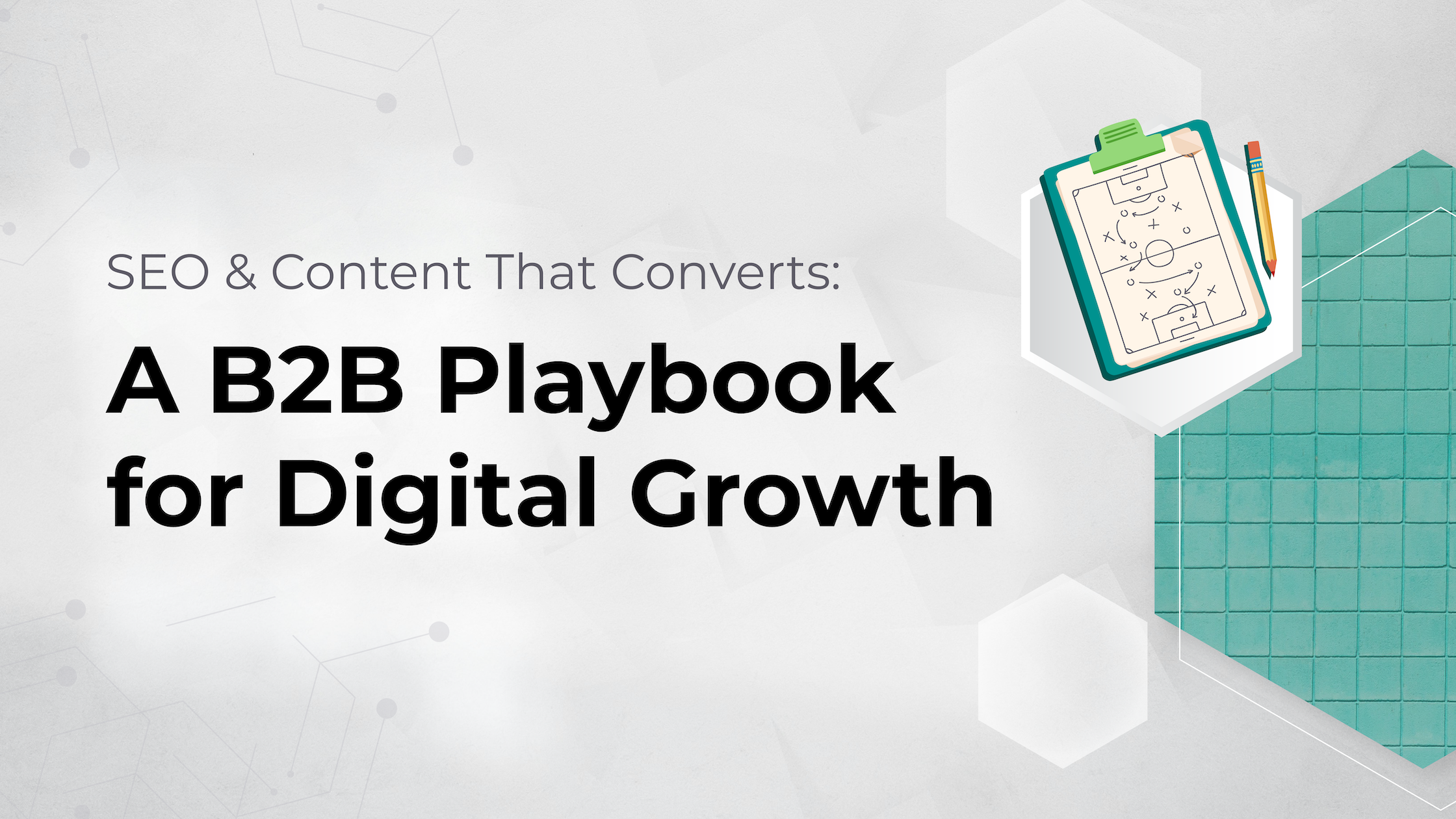 Visual illustration showing an SEO Playbook for Digital Growth